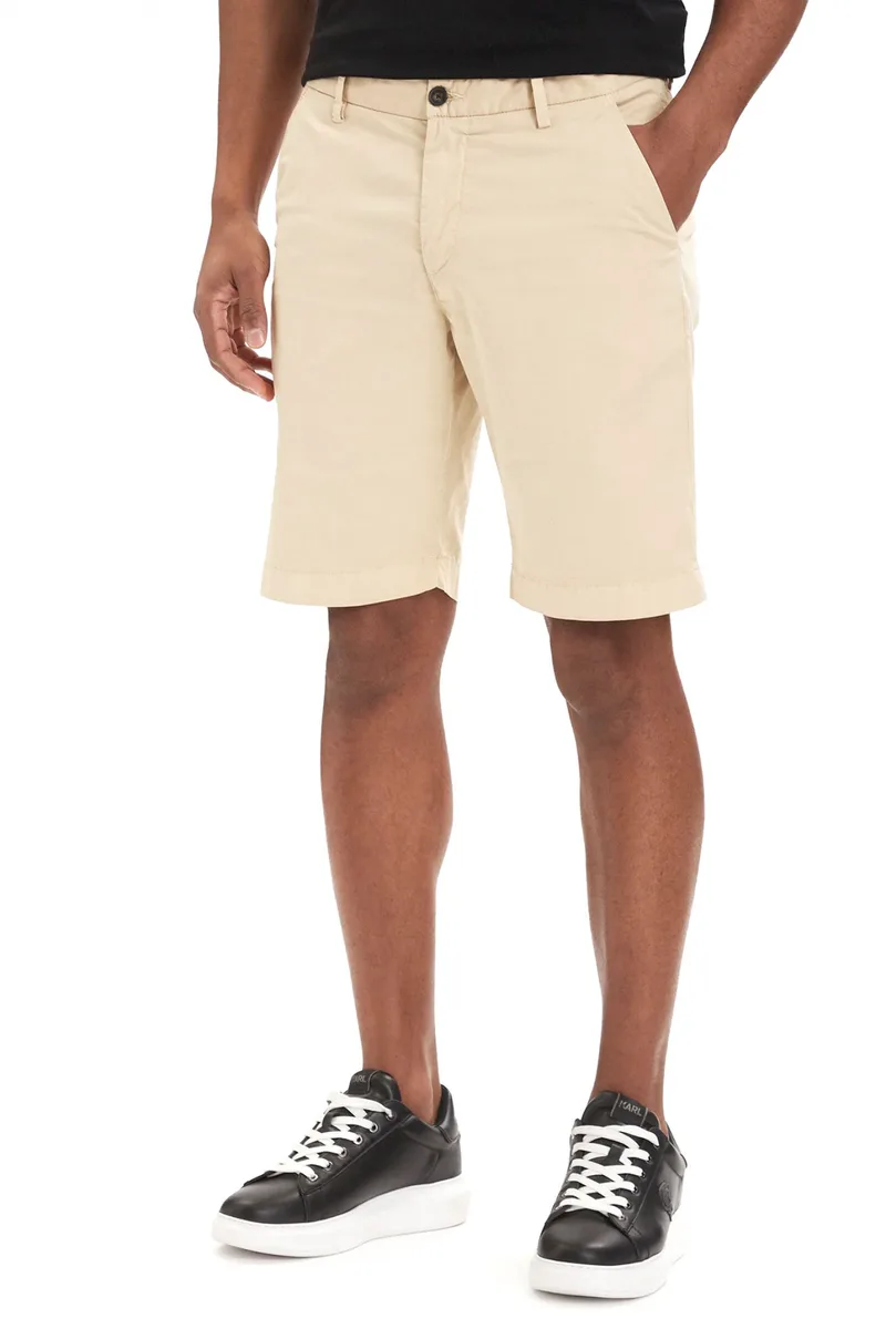 KARL LAGERFELD ΒΕΡΜΟΥΔΑ CHINO REGULAR FIT LUX LIGHT ΜΠΕΖ