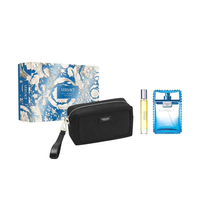 Versace Eau Fraiche Eau De Toilette Spray Gift Set 100 Ml + Edt 10 Ml + Black Pouch 1 unit