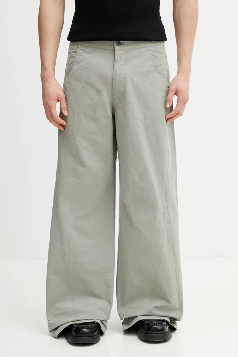 HELIOT EMIL παντελόνι wide leg ανδρικό βαμβακερό