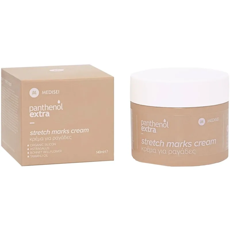 Panthenol Extra Stretch Marks Cream Κρέμα Σώματος για την Πρόληψη των Ραγάδων & την Αντιμετώπιση Σημαδιών & Ερυθρότητας 140ml
