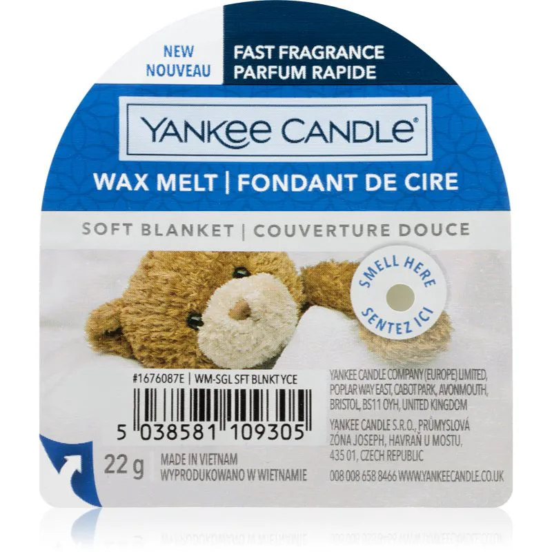 Yankee Candle Soft Blanket κερί για αρωματική λάμπα 22 γρ