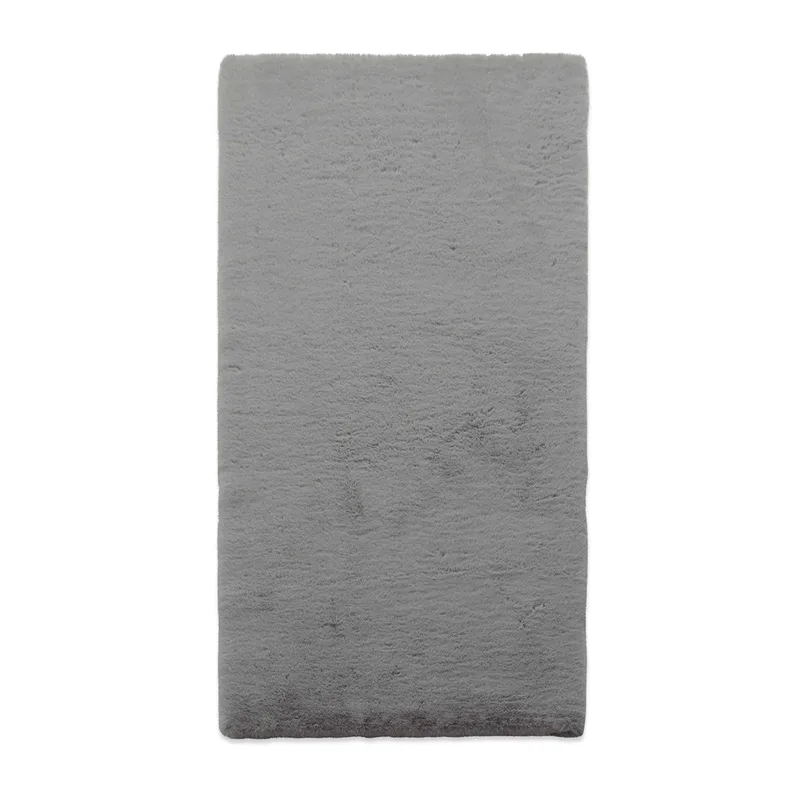 Γούνινο Χαλί (100x160) New Plan Puffy FC6 Light Grey