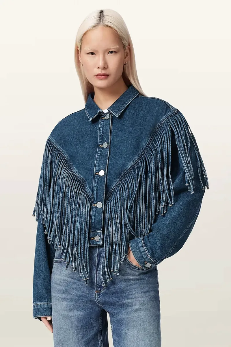 AllSaints τζιν μπουφάν γυναικείο MARLENE