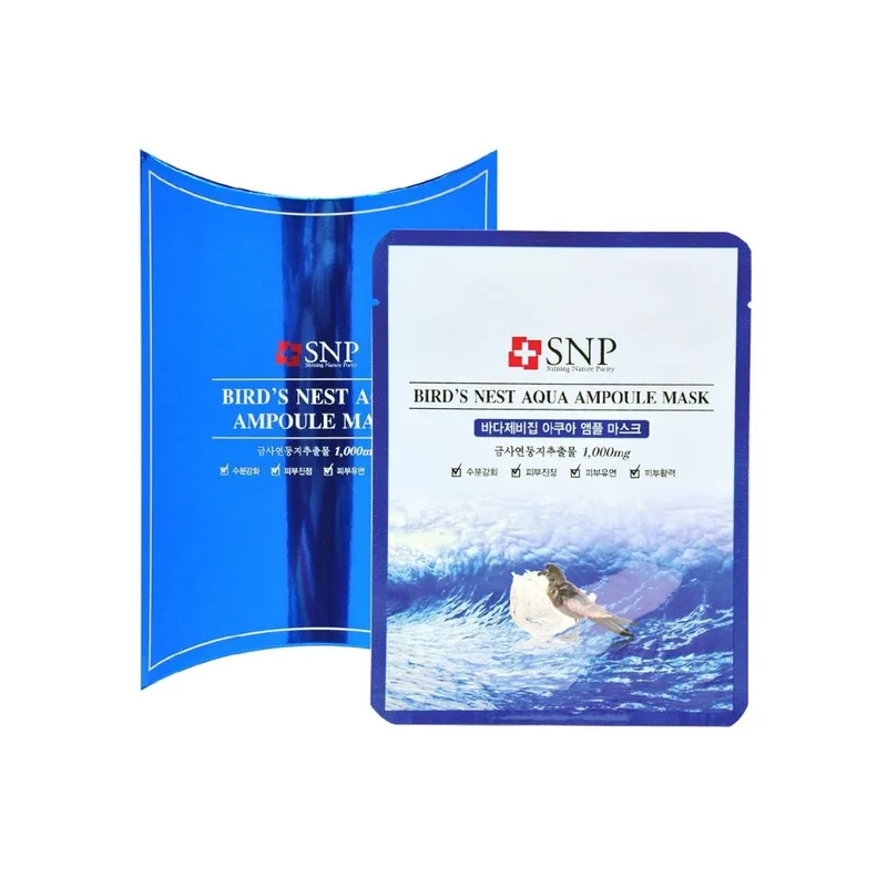 SNP - Bird's Nest Aqua Ampoule Mask - 10pc
