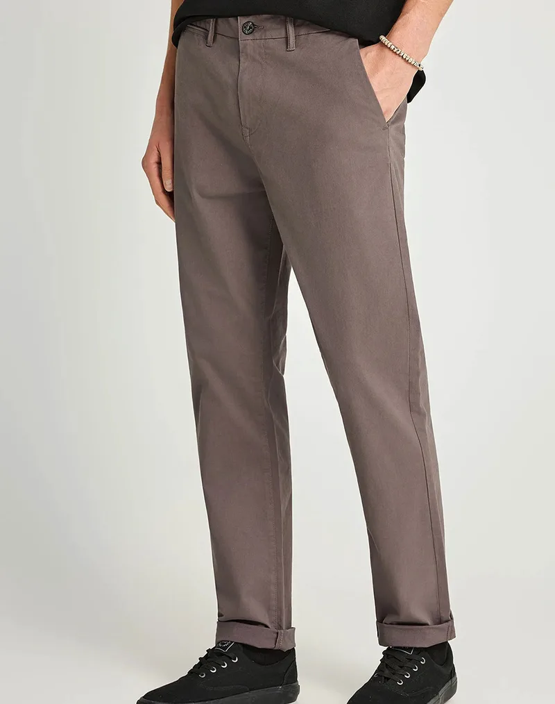 FUNKY BUDDHA Trousers FBM013-001-02-GREY DarkGray