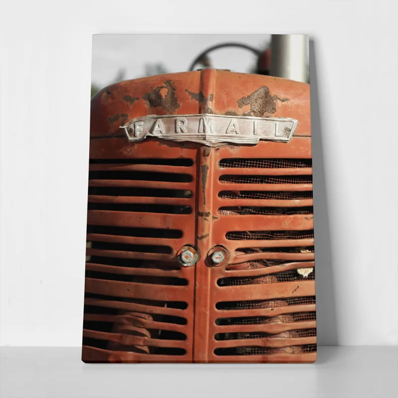 Πίνακας σε Καμβά RUSTIC FARMHOUSE OLD TRACTOR