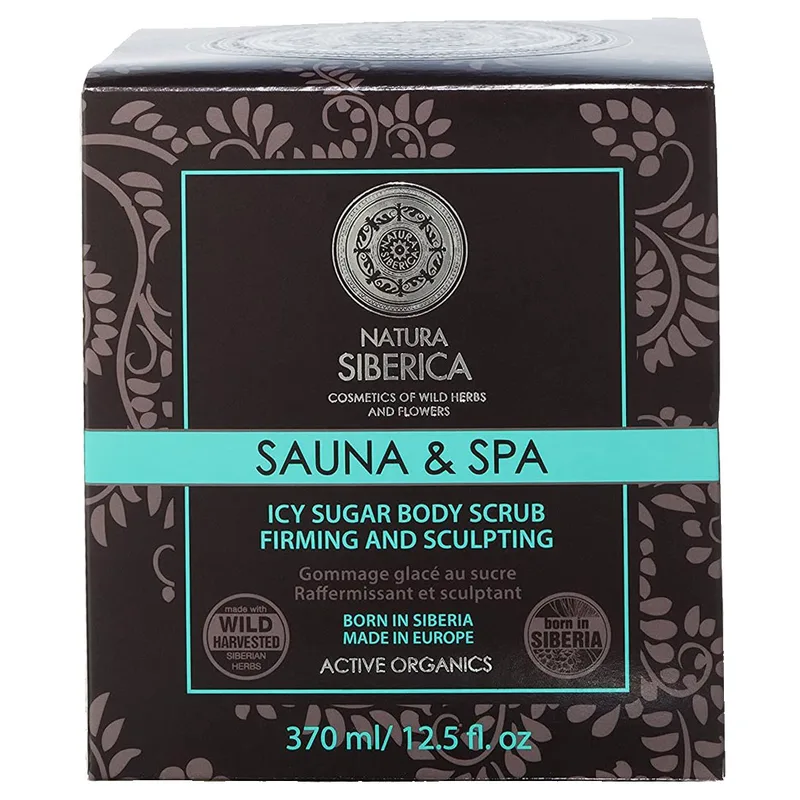 Natura Siberica Sauna & Spa Icy Sugar Body Scrub Firming & Sculpting Δροσιστικό Scrub Σώματος για Έντονη Σύσφιξη & Σμίλευση του Δέρματος 370ml