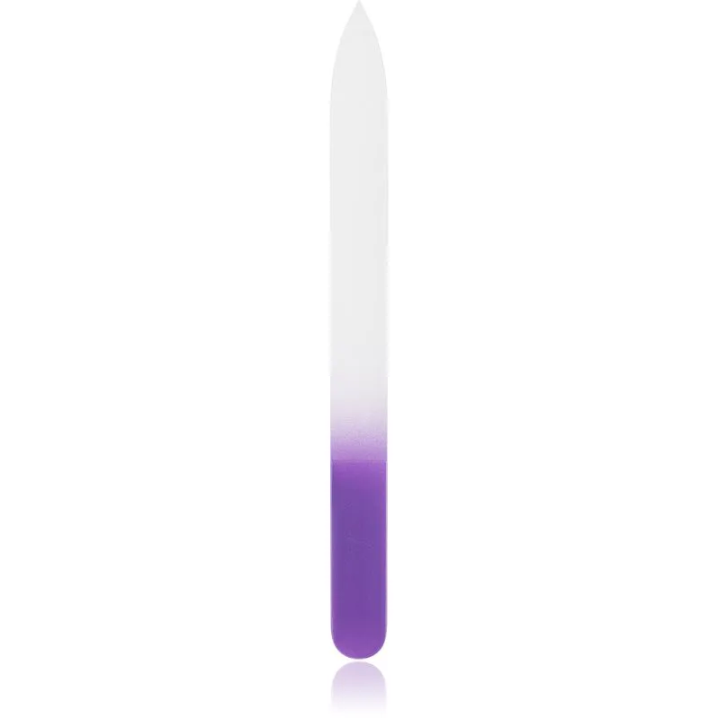 Diva & Nice Cosmetics Accessories File γυάλινη λίμα για τα νύχια μεγάλο Violet 1 τμχ