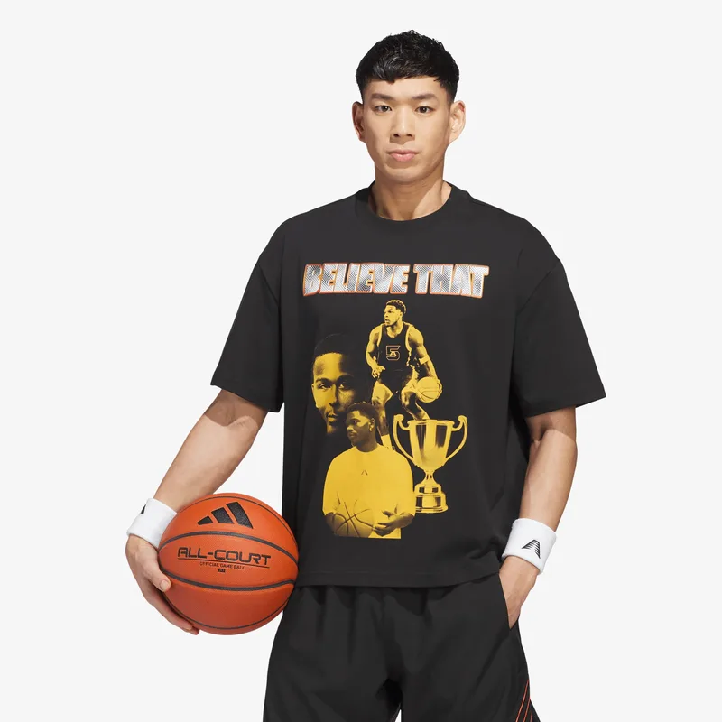 T-shirt adidas Anthony Edwards Bling Tee Black M
