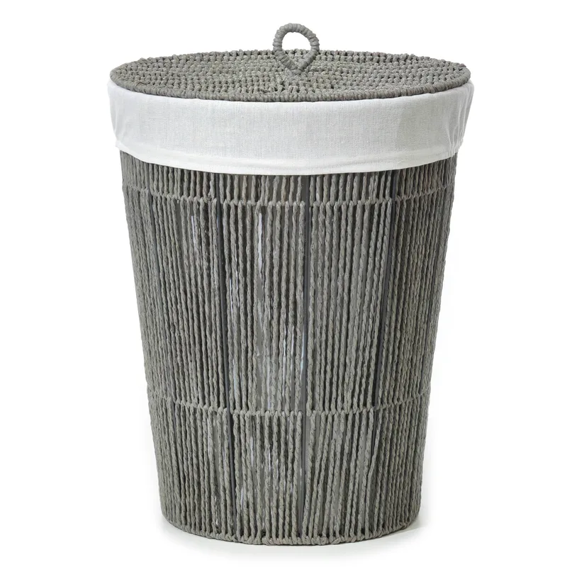 Καλάθι Απλύτων Γκρι Φ37cm