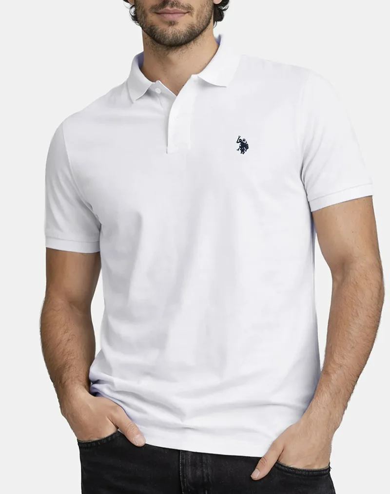 US POLO ASSN KING 000147 EHPD PACK OF 400 USPA BASIC POLO SS ΜΠΛΟΥΖΑ ΑΝΔΡΙΚΟ US43197036P400-100 White