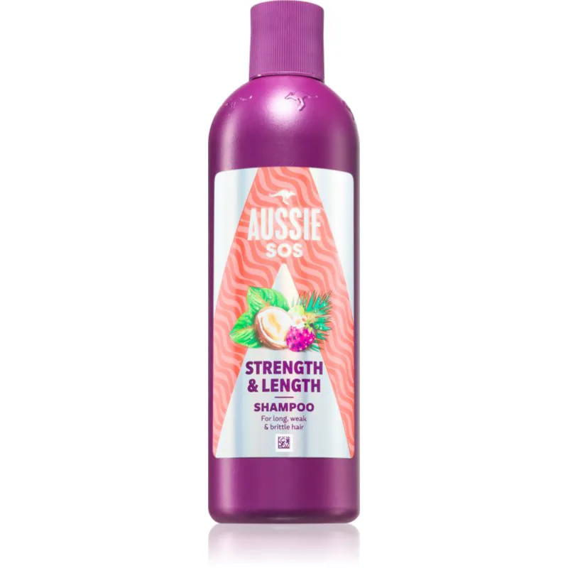 Aussie SOS Strength & Length δυναμωτικό σαμπουάν για μακριά μαλλιά 300 ml