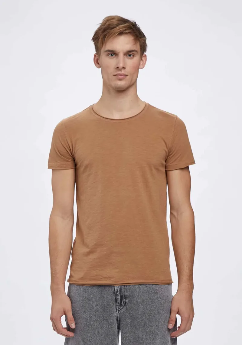 GABBA Μπλούζα της σειράς Konrad Straight Slub - 2200220002 3005 Toasted Coconut
