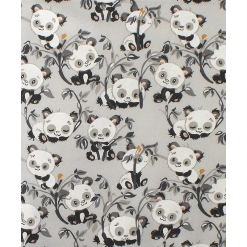 Φανελένια Πάνα Αγκαλιάς 80x80 Dimcol Panda Bear 96 Grey 80x80
