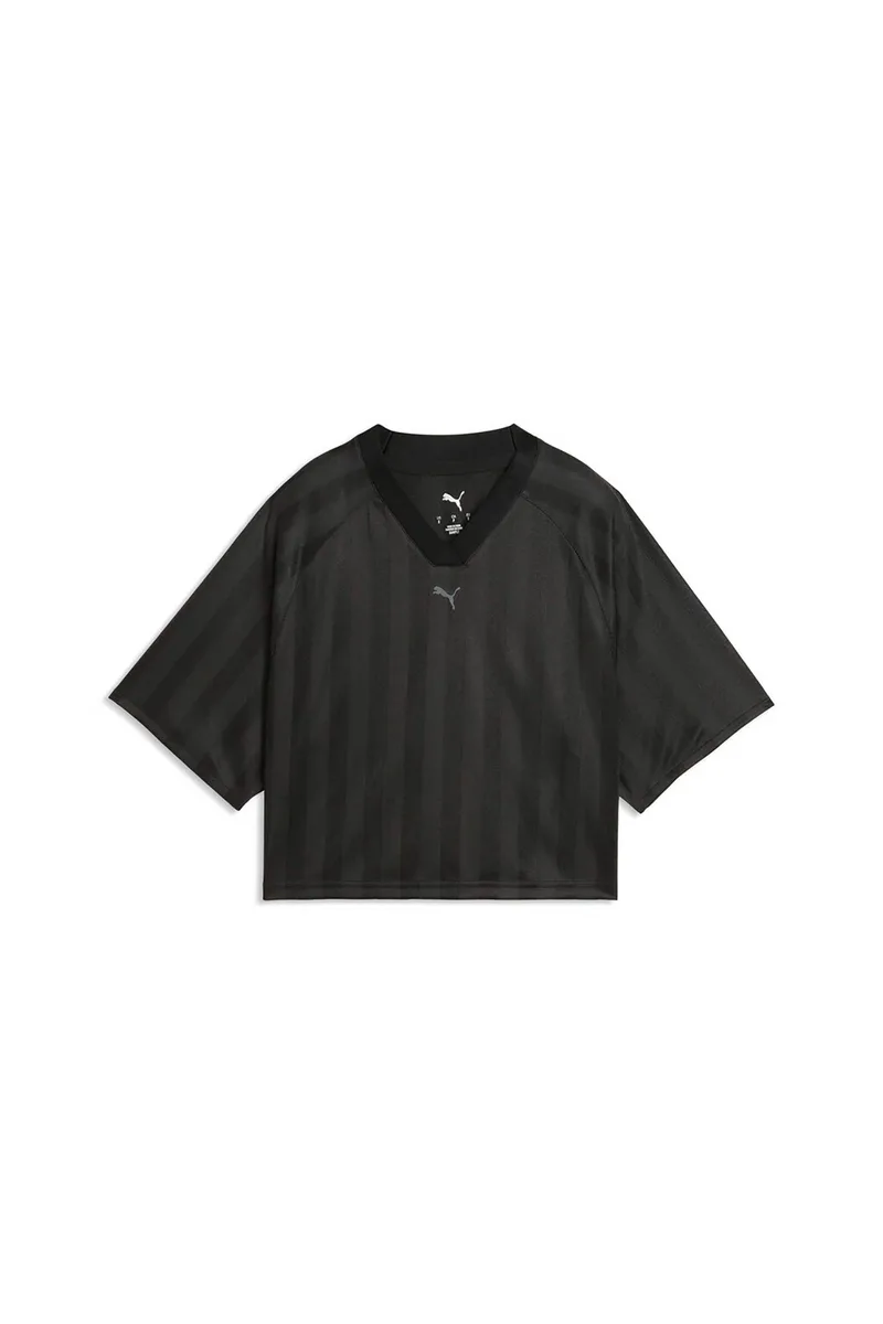 Puma γυναικείο T-shirt με λογότυπο Relaxed Fit "League Training" - 528483 Μαύρο
