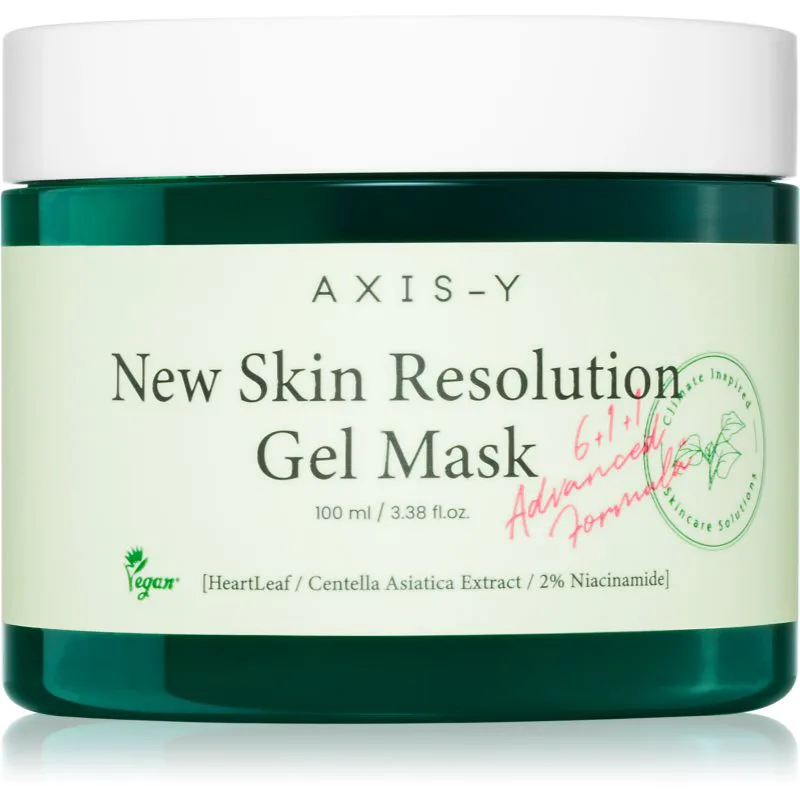 AXIS-Y 6+1+1 Advanced Formula New Skin Resolution Gel Mask καταπραϋντική τζελ μάσκα με δροσερό αποτέλεσμα 100 ml