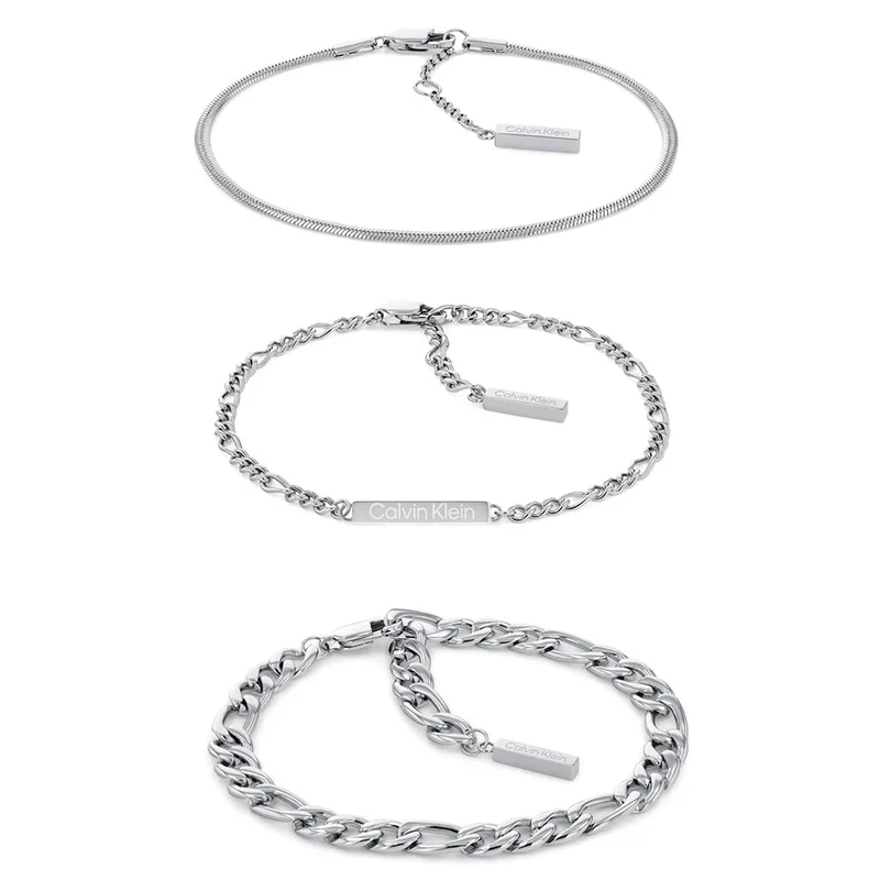 Calvin Klein Σετ 3 Γυναικείων Βραχιολιών από Ανοξείδωτο Ατσάλι 35700003