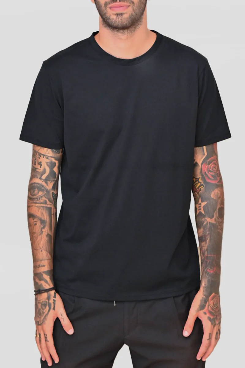 MONK Ανδρικό Cotton T-shirt In Black