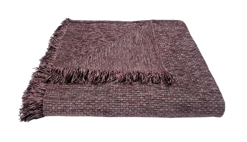 Ριχτάρι Διθέσιου ΚΟΜΒΟΣ Chenille Ψάθα Lilac 180x240