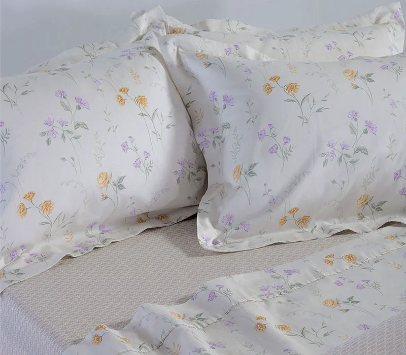 Σεντόνια Υπέρδιπλα (Σετ) Nef-Nef Homeware Premium Rozaria Ecru