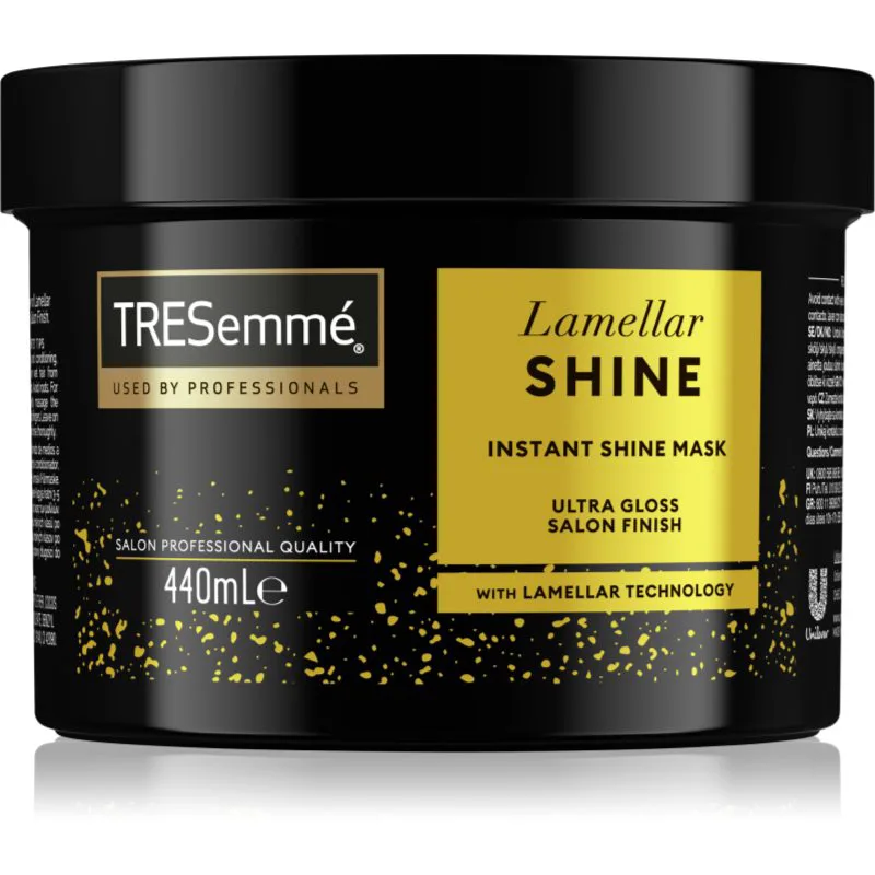 TRESemmé Lamellar Shine μάσκα μαλλιών Για λάμψη και απαλότητα μαλλιών 400 ml