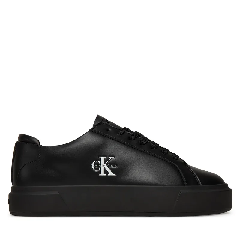 Αθλητικά Calvin Klein Basket Cupsole Laceup Lth Ml YW0YW01945 Μαύρο
