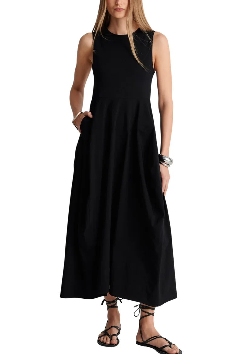 Φόρεμα Ale Μονόχρωμο 8922787-BLACK Γυναικείο