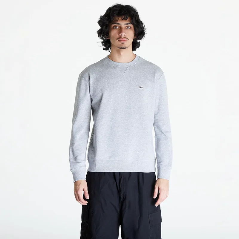 Φούτερ Lee Plain Crew Sweatshirt Grey Mele L