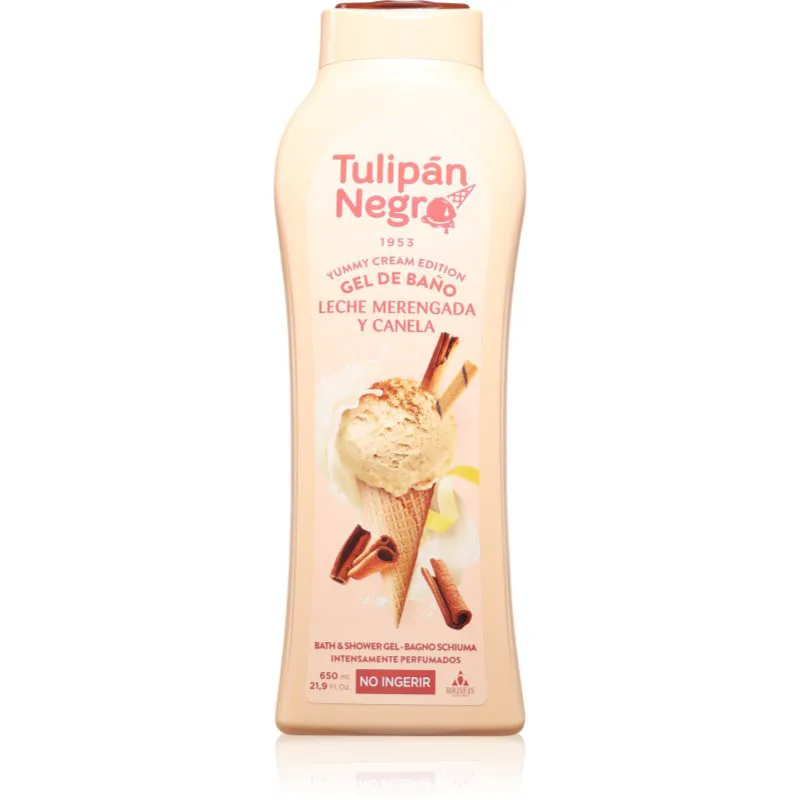 Tulipán Negro Leche Merengada & Canela τζελ για ντους 650 ml