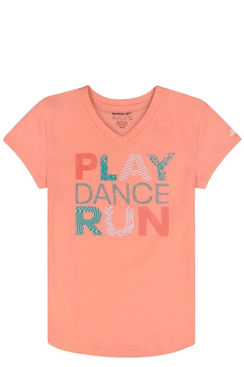 Μπλούζα Κοντομάνικη Reebok Play H4385RGI-PCHAMBR Κορίτσι