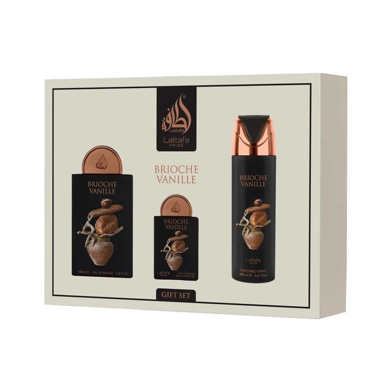 Lattafa Pride Brioche Vanille EDP 100 ml + EDP 20 ml + DEO VAPO 200 ml (unisex) 1 pcs