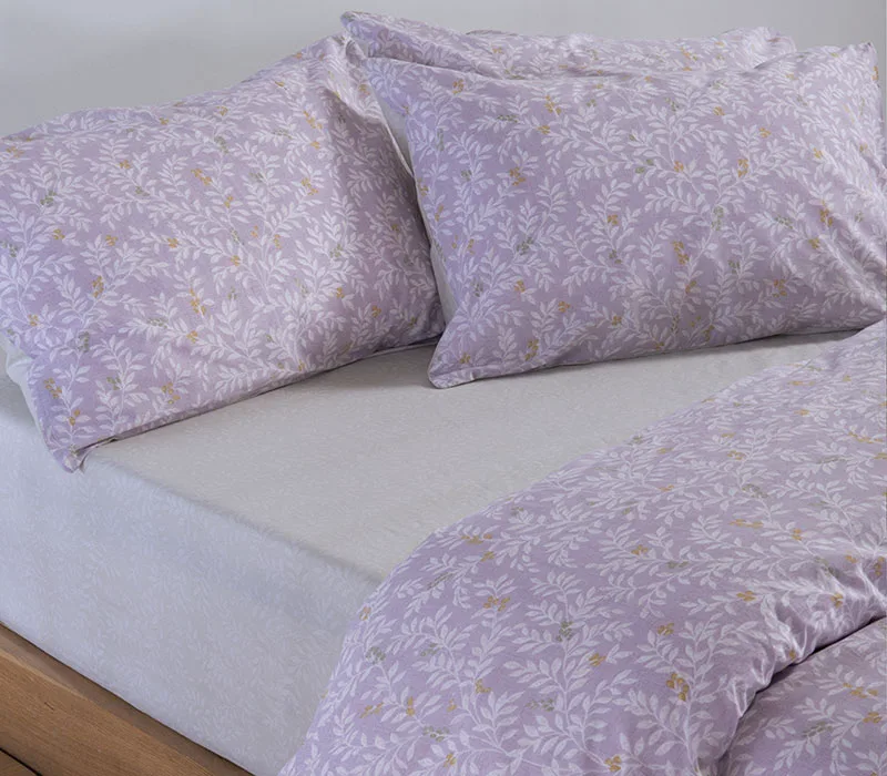 Σεντόνια Μονά Με Λάστιχο (Σετ) 100x200+35 Nef-Nef Homeware Cylia Lilac