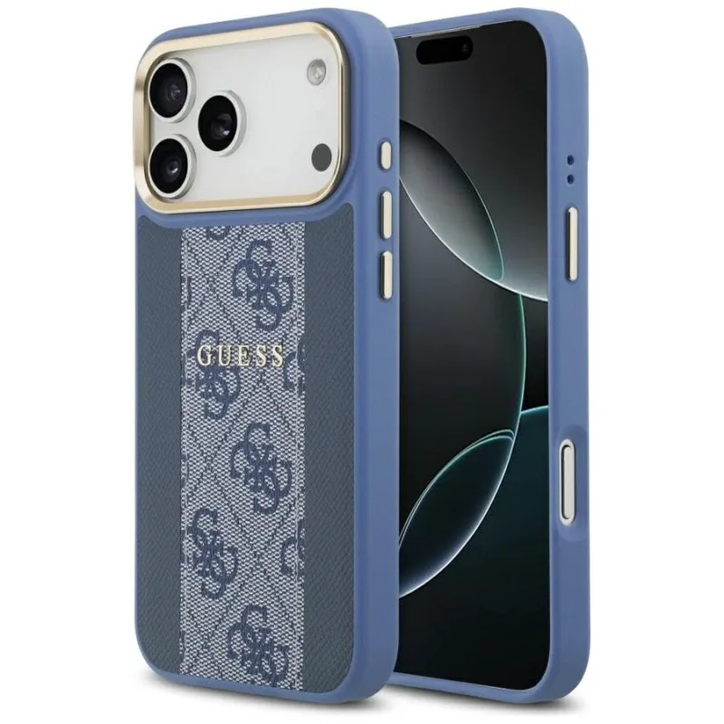 Θήκη Guess 4G Stripe Magsafe Blue iPhone 17 Pro Max