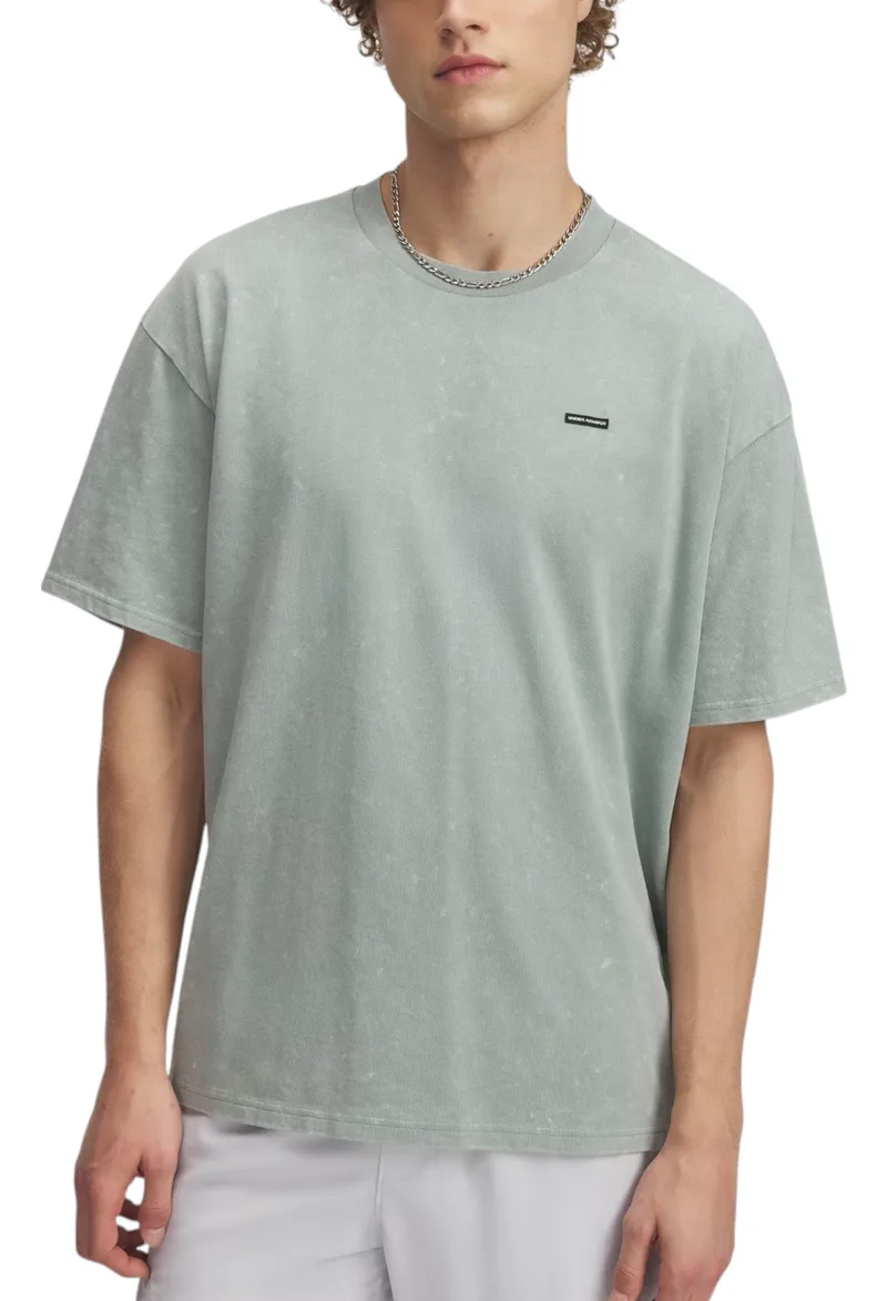 Μπλούζα Κοντομάνικη Under Armour HW OS Logo Wash SS 1389147-348 Ανδρικό
