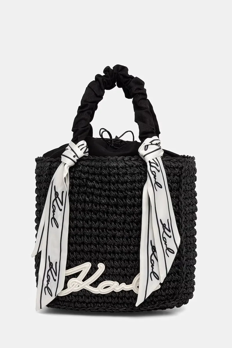 Karl Lagerfeld καλάθι γυναικείο πλεγμένο K/SIGNATURE