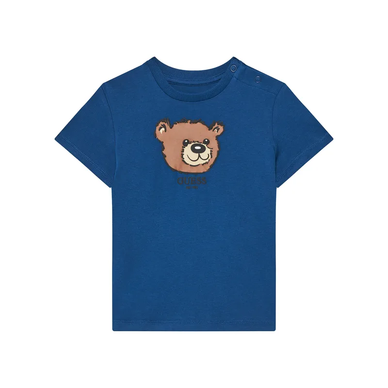 Guess T-Shirt N5YI16 K8HM4 Σκούρο μπλε Regular Fit