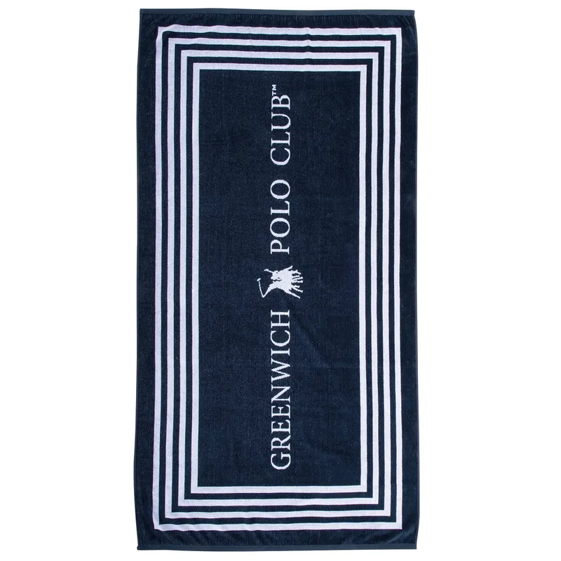 Greenwich polo club πετσετα θαλασσησ 90χ170 4054 blue, white