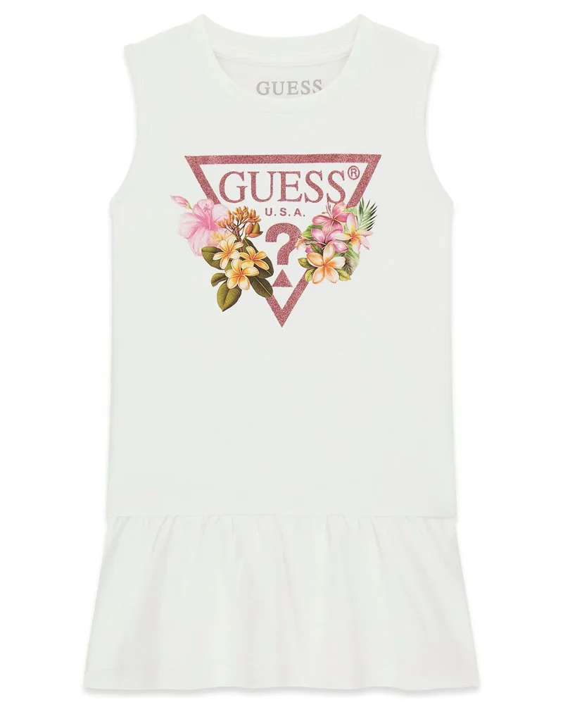 GUESS INTERLOCK SLEEVELESS DRESS ΦΟΡΕΜΑ ΠΑΙΔΙΚΟ GIRL K4RK23KA6W4-F0C9 OffWhite