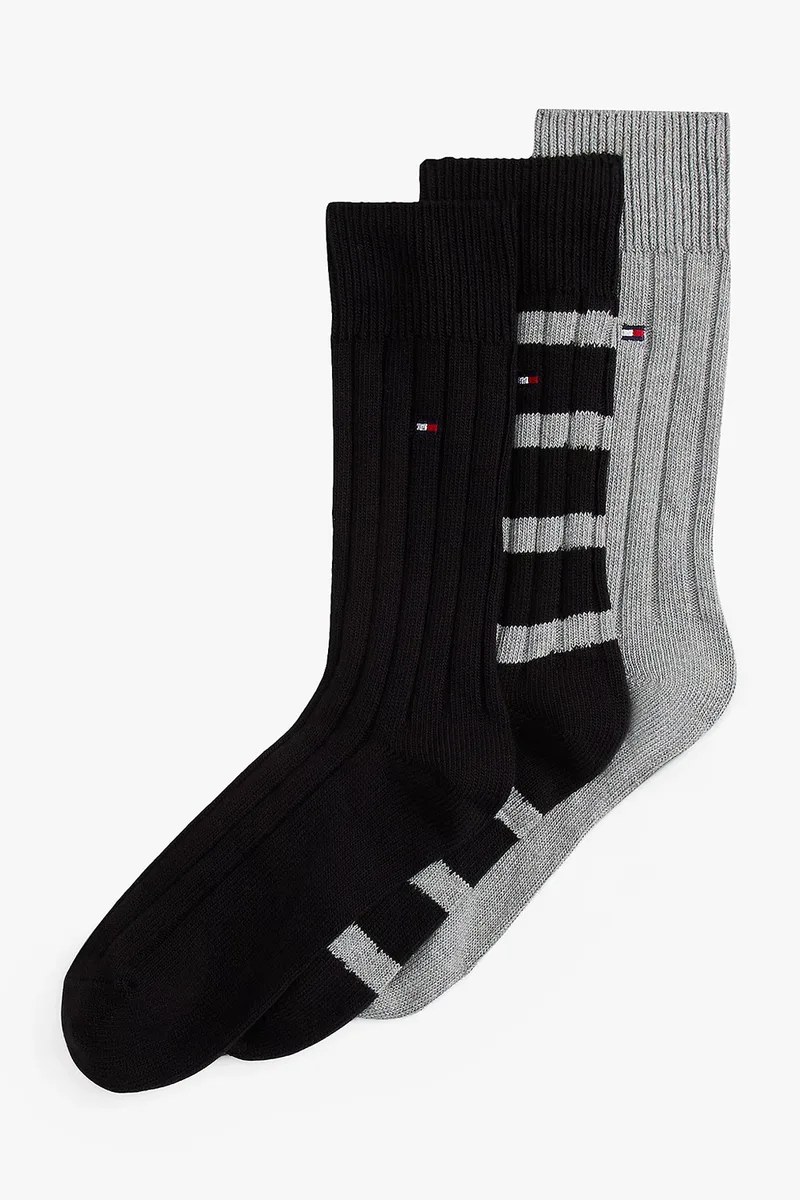 Tommy Hilfiger Ανδρικές κάλτσες σε ειδική συσκευασία TH Men Sock Gift Box Boot (Συσκ. με 3 ζέυγη)-701235377-002