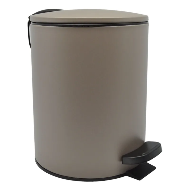 Καλάθι Μπάνιου 5lt Inox Μπεζ Γκρι Ματ Soft Close