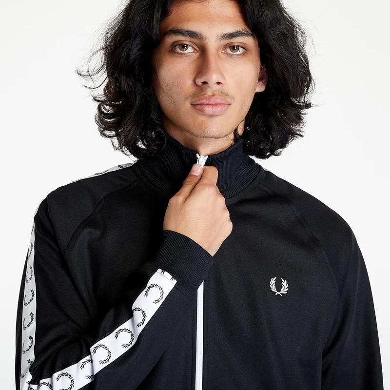 Φούτερ FRED PERRY Taped Track Jacket Black XL