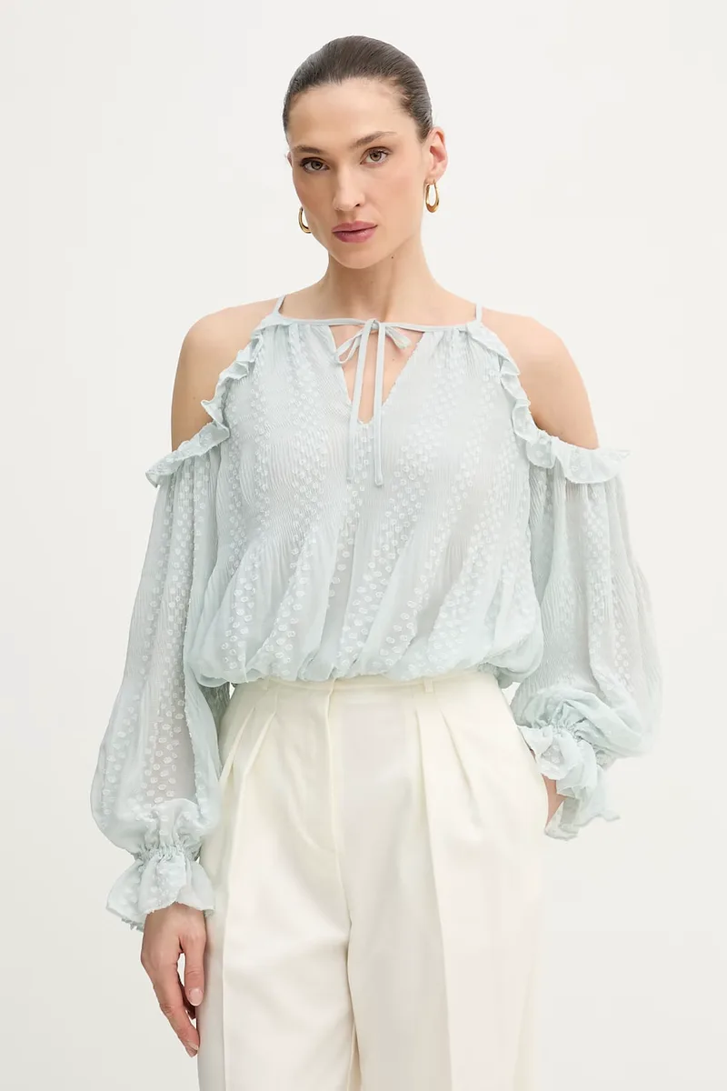Guess μπλούζα με ανοιχτούς ώμους Γυναικεία EMILIA