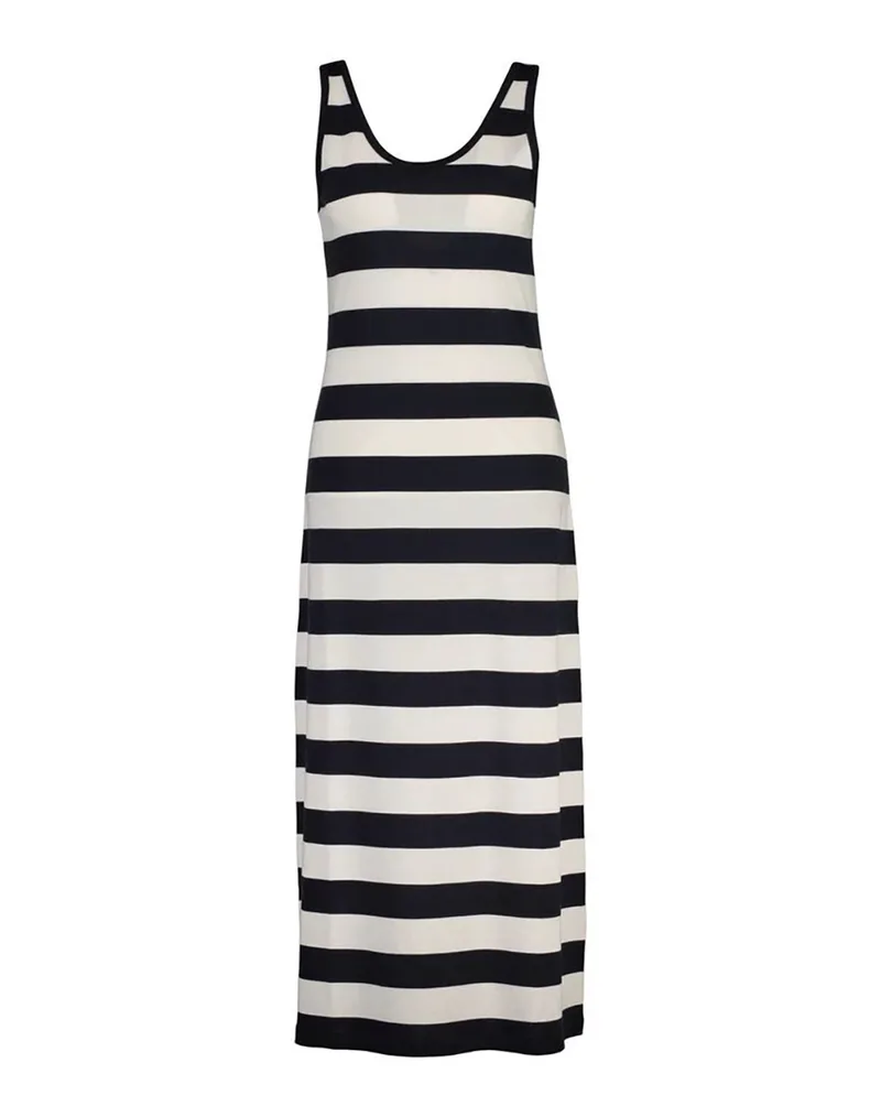 GANT ΦΟΡΕΜΑ STRIPED TANK TOP JERSEY MIDI DRESS 3GW4200558-433 NavyBlue