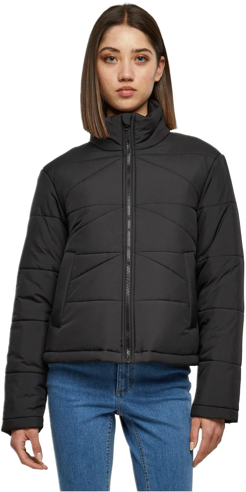 Ladies Arrow Puffer Jacket Urban Classics TB6074-00007 black