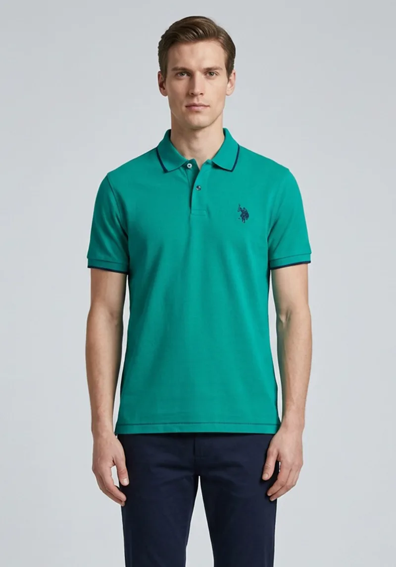 U.S. Polo Assn Μπλούζα Polo - 04758 41029 344 Green