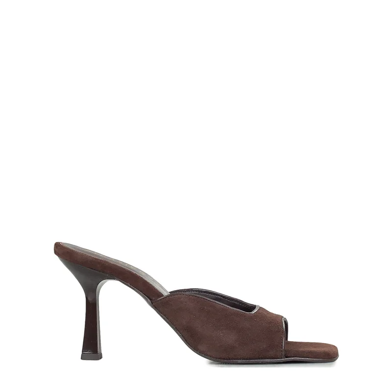 Γόβες γυναικείες Classico Donna Καφέ 800 Suede 261