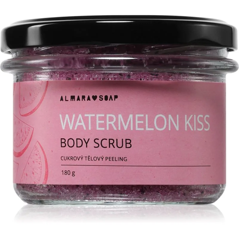 Almara Soap Body Scrub απολέπιση ζάχαρης για το σώμα για κυτταρίτιδα με άρωμα Watermelon Kiss 180 γρ