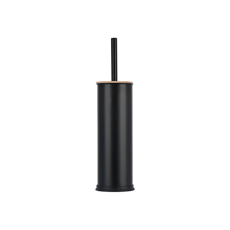 Πιγκάλ Τουαλέτας Μεταλλικό-Bamboo Μαύρο 9,5x38εκ. Essentials Estia 02-12762 (Υλικό: Μεταλλικό, Χρώμα: Μαύρο) - estia - 02-12762
