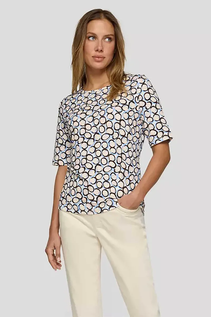 Rabe γυναικεία μπλούζα με all-over print - 56-118376 Εκρού