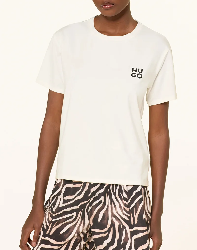 HUGO CASUAL T-SHIRT 10277507 01 50556981-110 OffWhite
